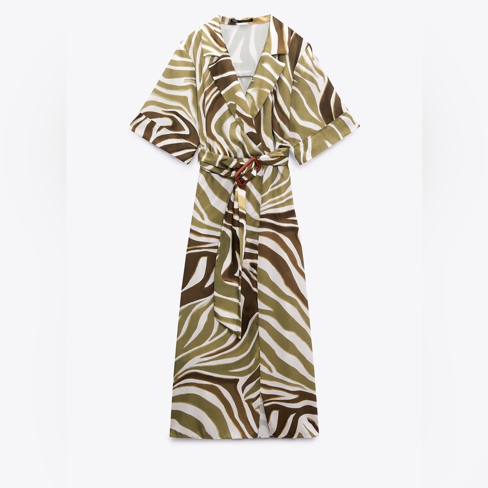 Zara Dress with belt -like new